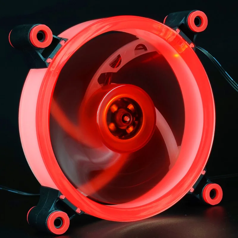 120 мм вентилятор охлаждения корпуса компьютера 3pin/4pin LED кольцо тихий