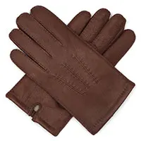 Saddle(Deerskin) Harssidanzar мужские высококачественные канадские оленьи кожаные перчатки с кашемировой подкладкой - Цвет: Saddle(Deerskin)