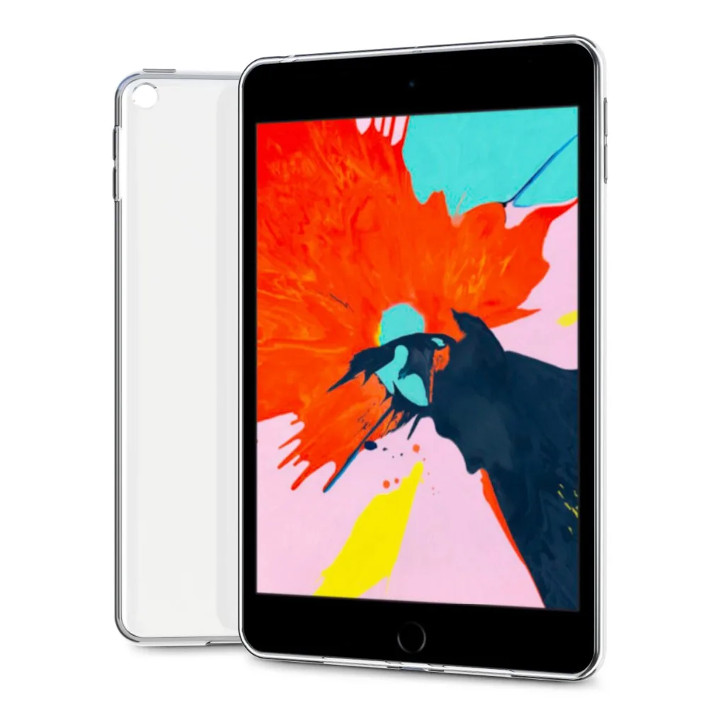 Чехол SLEO для iPad Mini 5 2019 прозрачный мягкий силиконовый бампер из ТПУ чехол защитный