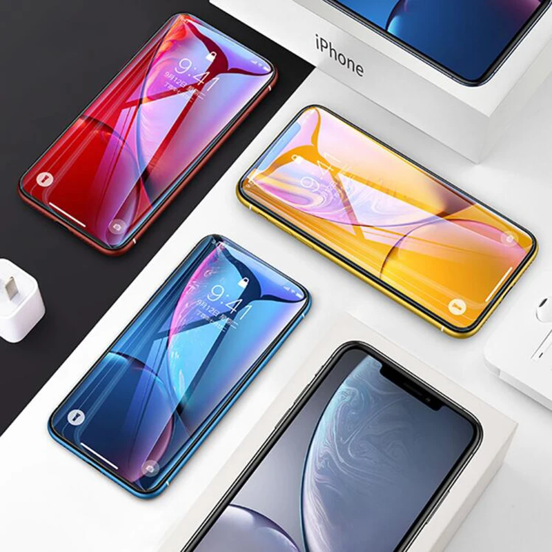 Защитное стекло для iPhone X XS Max XR Закаленное Защитная пленка экрана 5D Edge 7 6 S 8 Plus