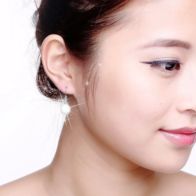 Оптовая продажа серьги крючок стерлингов Серебряные ювелирные изделия Длинные