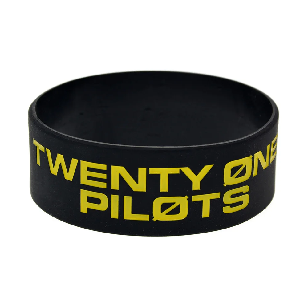 1 шт. черный Twenty One Pilots Тренч силиконовый браслет для музыкального концерта