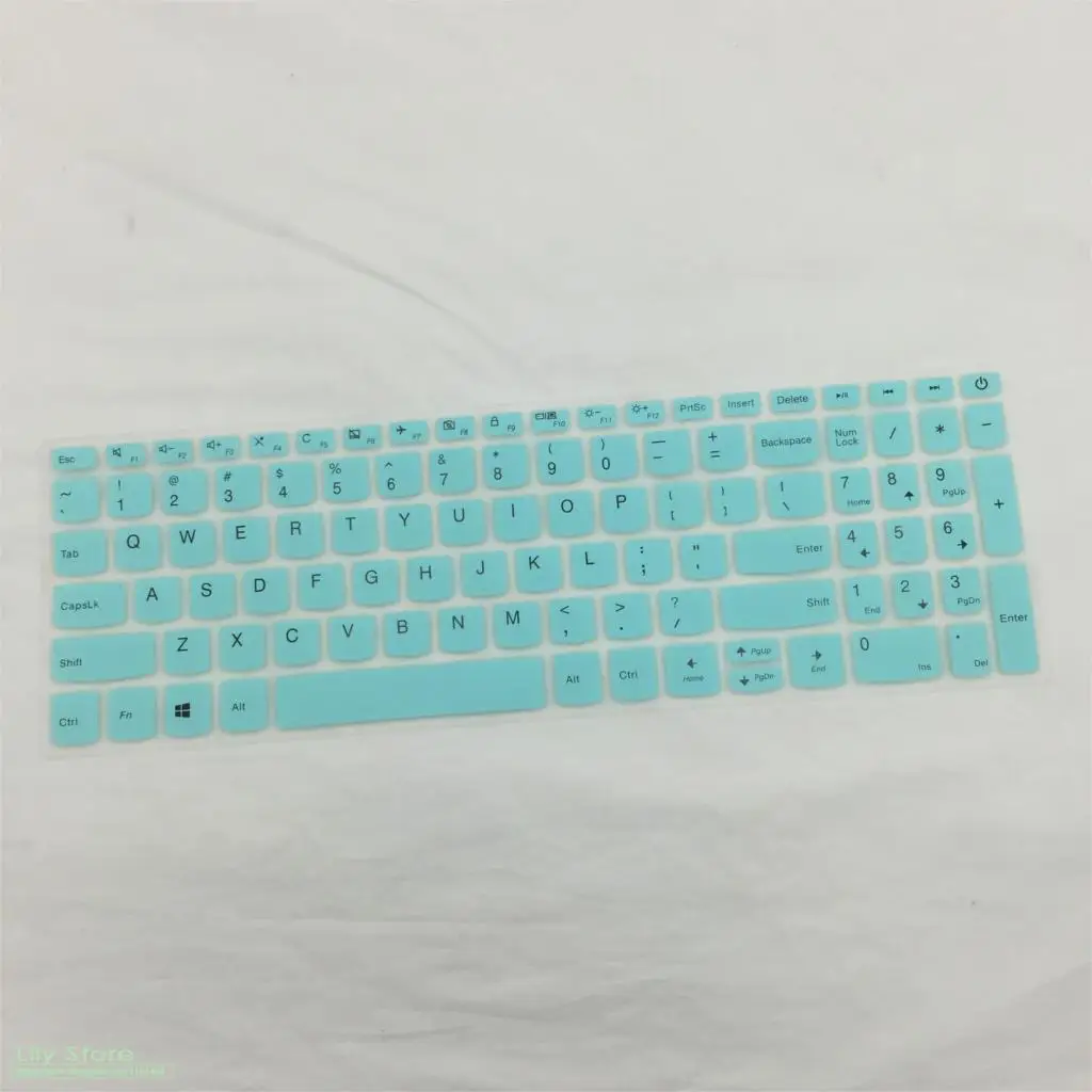 whiteblue Защитный чехол-клавиатура для lenovo ideapad 320 320s 15 17 520 Yoga 520s 15 15,6 дюймов ноутбука ПК - Цвет: whiteblue