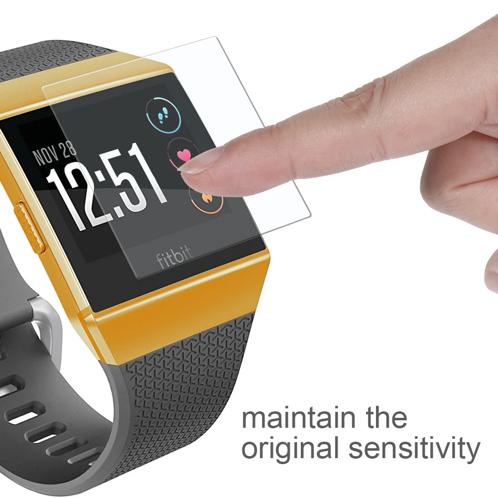 Защитная пленка для экрана Fitbit Ionic с полным покрытием HD Прозрачная пленка анти-пузырьковый щит для Fitbit Ionic Smart Watch