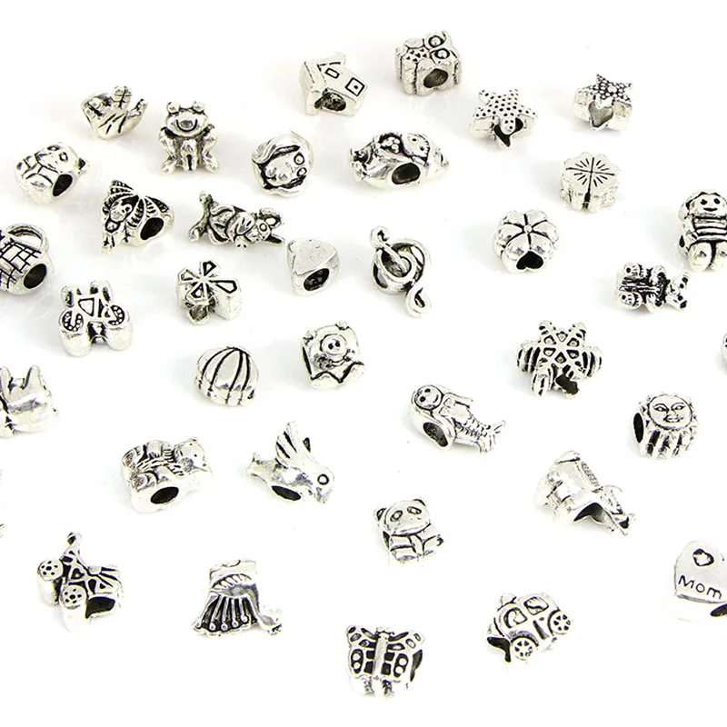 38 шт./компл. Смешанные тибетские Подвески для браслета ожерелья ювелирные