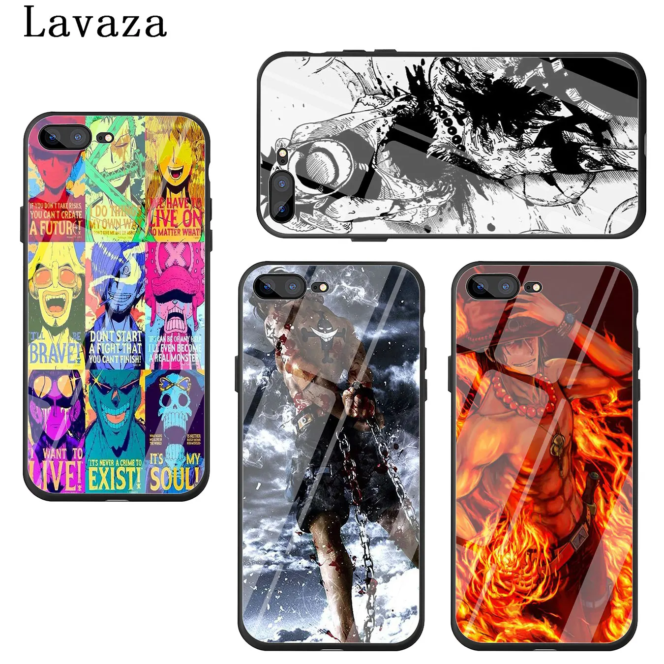 Lavaza one piece Luffy чехол для телефона из закаленного стекла для Apple iPhone XR X XS Max 8 7 6 6S Plus 5 5S SE 10 чехол s