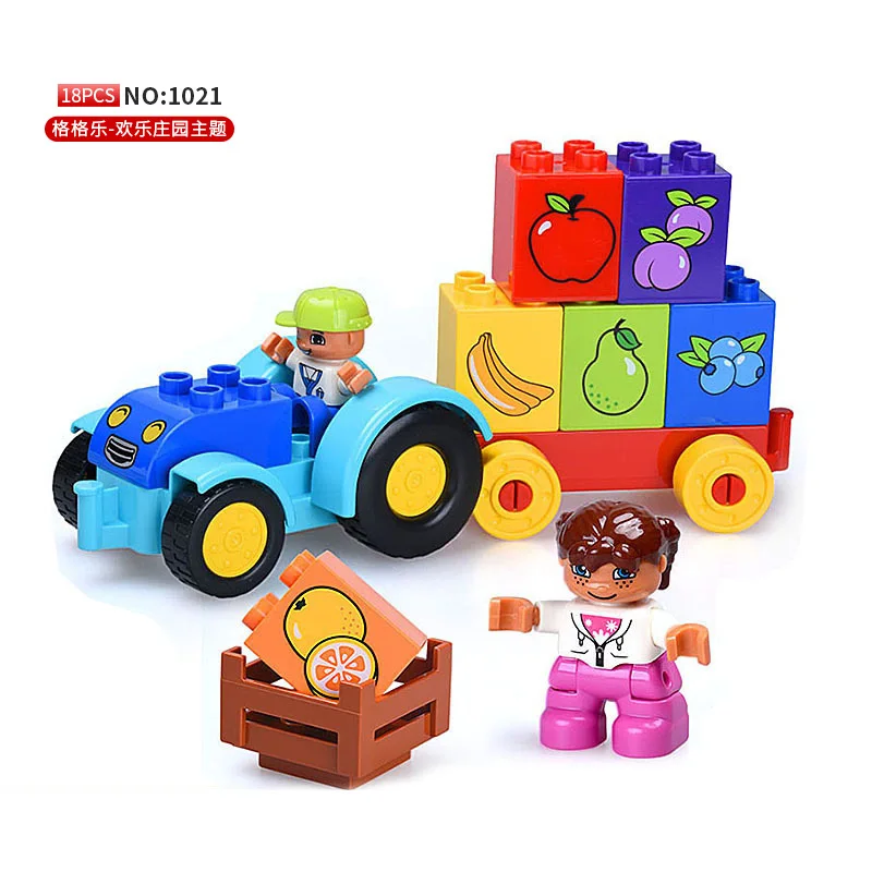 

Diy My First Tractor Set Farm Market Model DIY car Building Blocks Toys for Children Compatible With Brand Bricks Kids Deco Gift