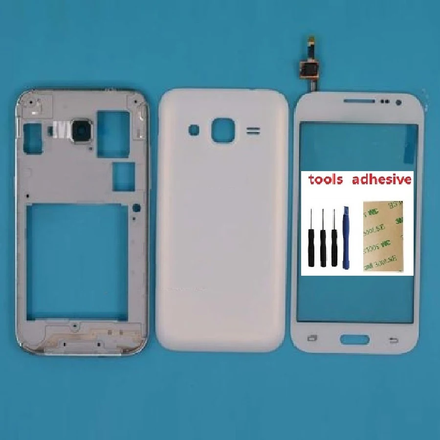 Для samsung Galaxy Grand Prime SM-G361F G361H G361F Корпус Передняя рамка Шасси+ крышка батареи+ сенсорный экран дигитайзер сенсор