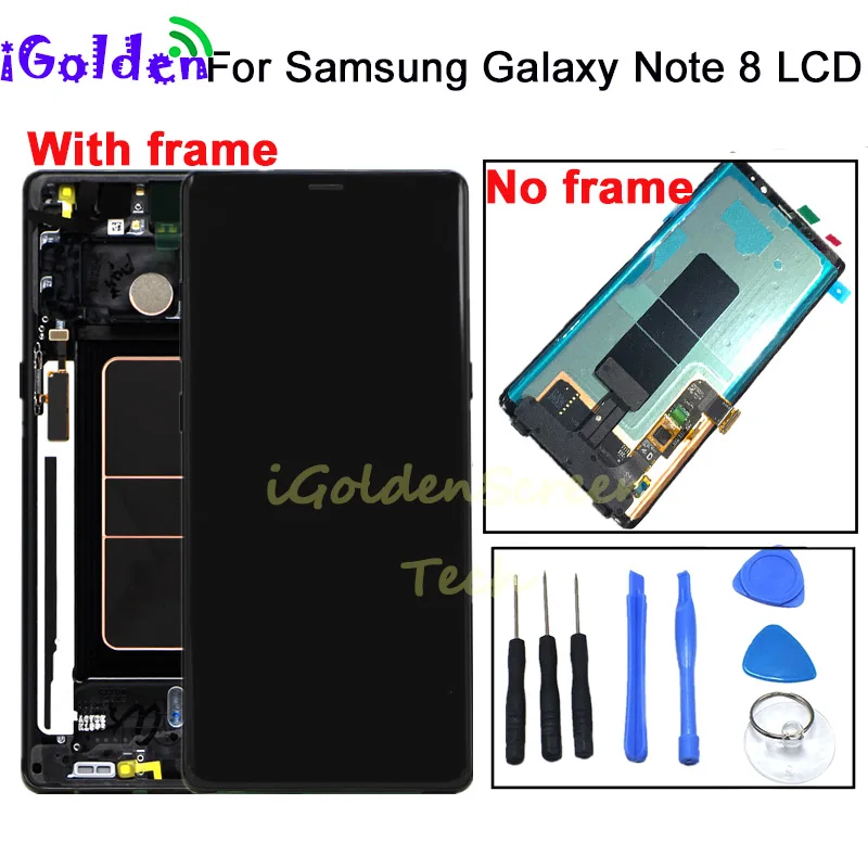 Дигитайзер сенсорного экрана в сборе с рамкой для Samsung Galaxy Note 8 ЖК дисплей Note8 N950