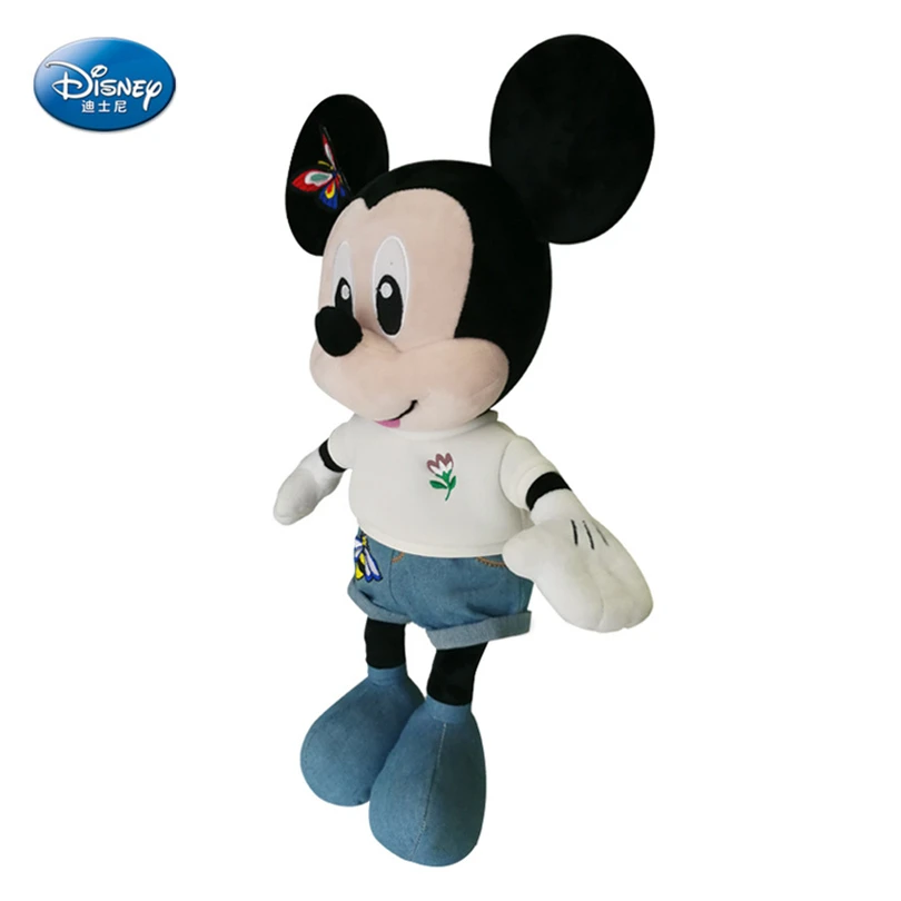 Новинка 2018 от Disney плюшевая кукла Микки Маус супермягкая белая хлопковая