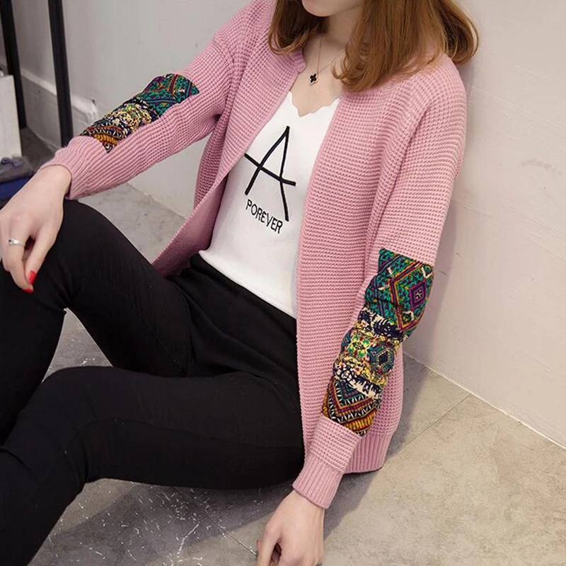 Женский вязаный кардиган с длинным рукавом TIGENA жакеты для женщин на осень-зиму |