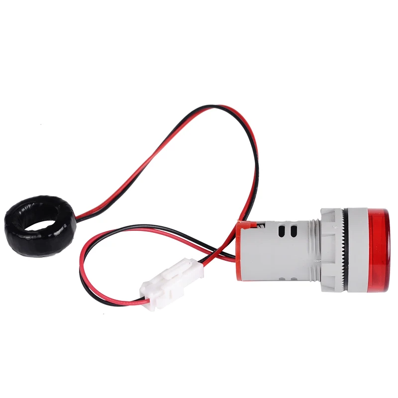 10 шт./лот 22 мм амперметр с цифровым дисплеем измеритель тока световой индикатор 220