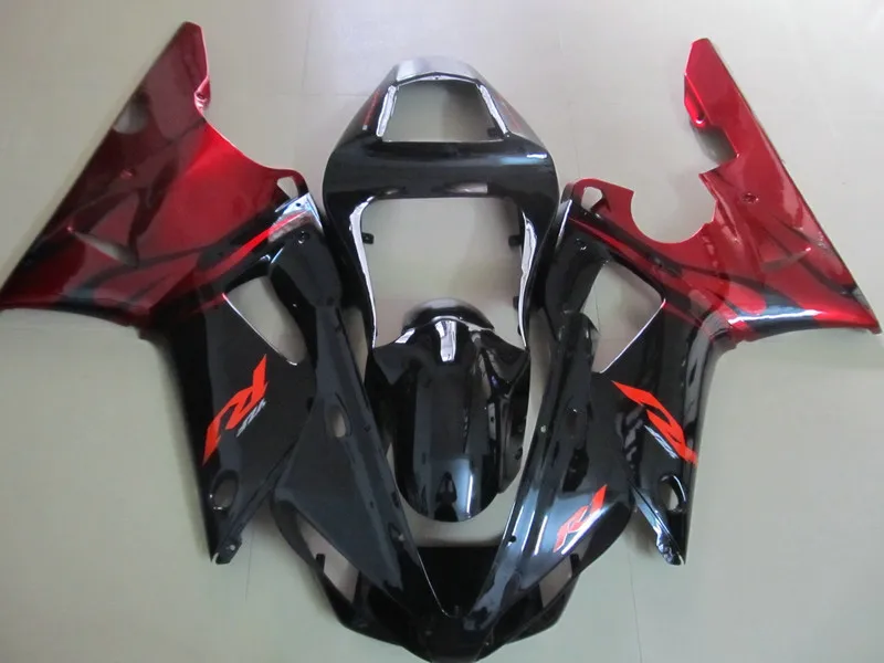 Набор обтекателей для мотоцикла YAMAHA YZFR1 00 01 YZF R1 2000 2001 YZF1000 yzfr1 ABS красный глянцевый