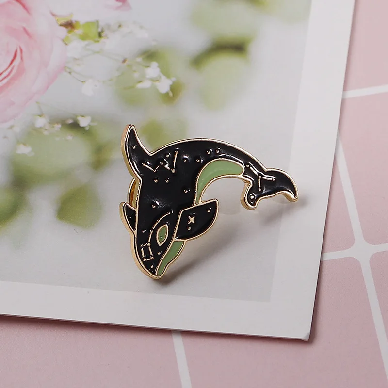 Высокое качество фантазия мультфильм Дельфин сплав масло падение значок