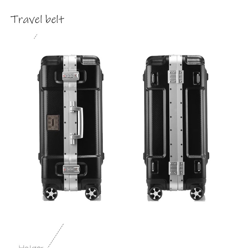 

metallic feel 100% aluminum frame20/24/29 inch size Extra large volume Rolling Luggage Spinner brand Travel Suitcase