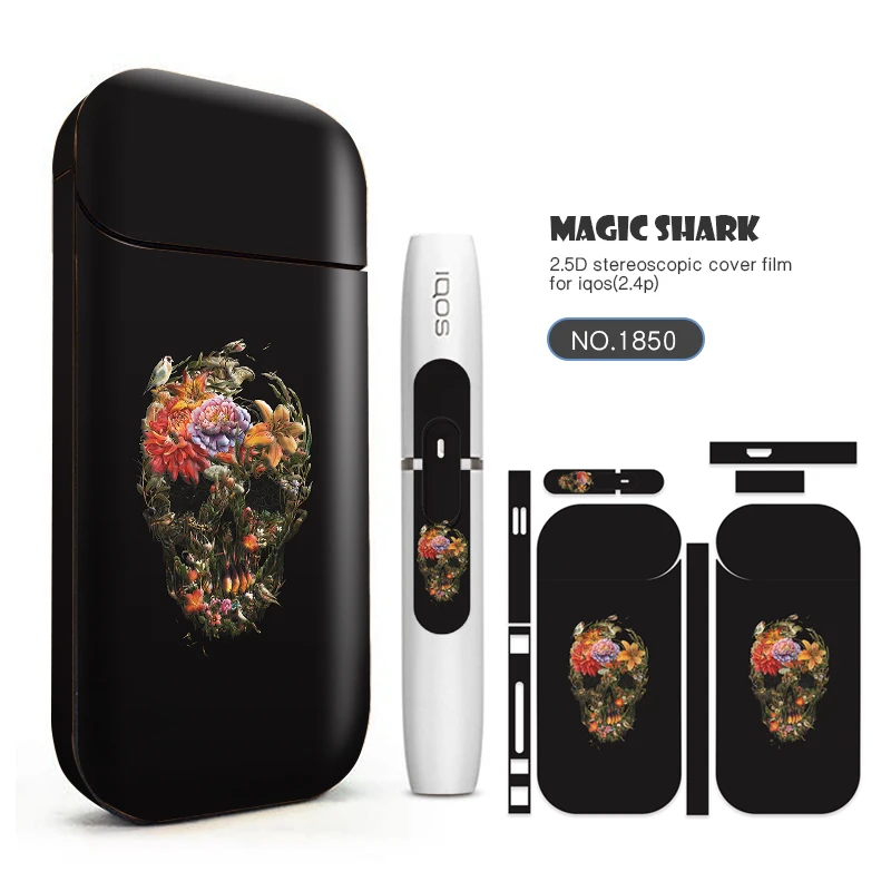 Дисковая наклейка Magic Shark игровая стерео пленка с черепом для мальчиков IQOS 2 4 Plus