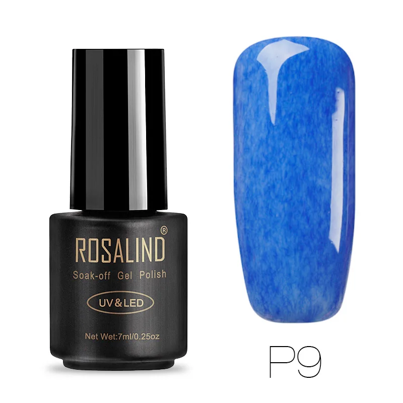 P09 ROSALIND 7 мл Лак для ногтей искусственный мех эффект P01-26 гель лак для ногтей Дизайн ногтей УФ светодиодный отмачиваемый гель белый лак набор для маникюра - Цвет: P09