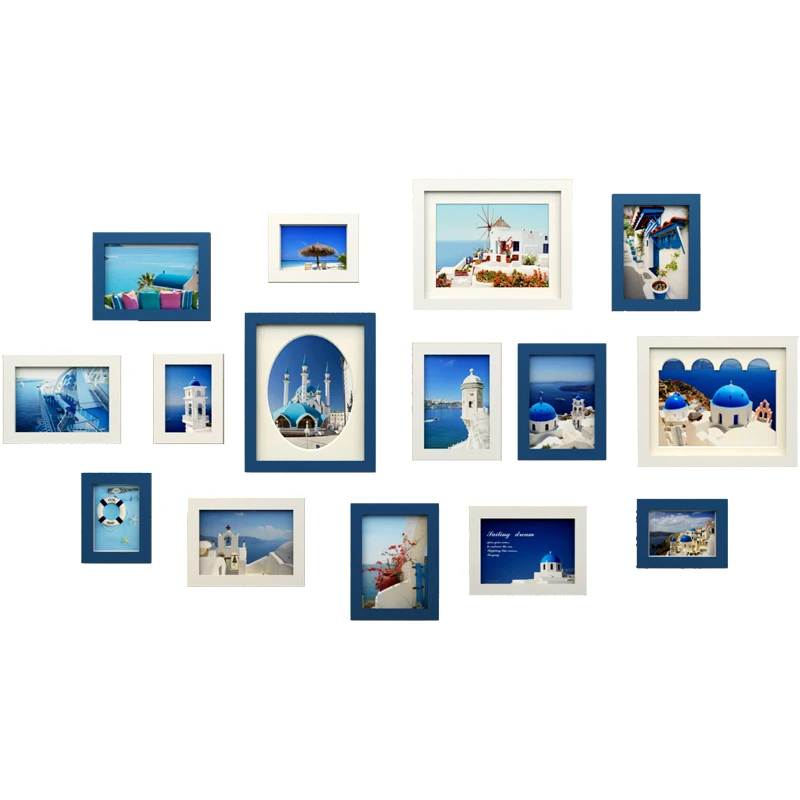 

New Year Home Decoration Family Photo Frame Set, Cheap Photo Frames On The Wall, Wall Hanging Picture Frames For Wedding Photos