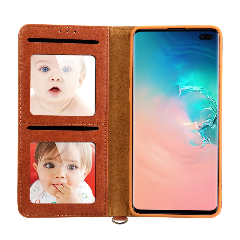 For Samsung Galaxy S10 Wallet Case Multifunction Flip Card Stand Smart Phone Bag Cover for Plus Full Protective | Мобильные телефоны