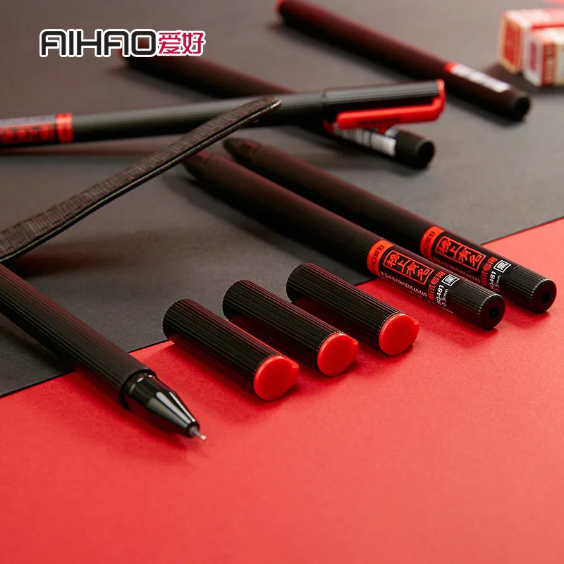 Aihao 80481 0 5 мм Черная гелевая ручка канцелярские принадлежности для офиса и школы 24