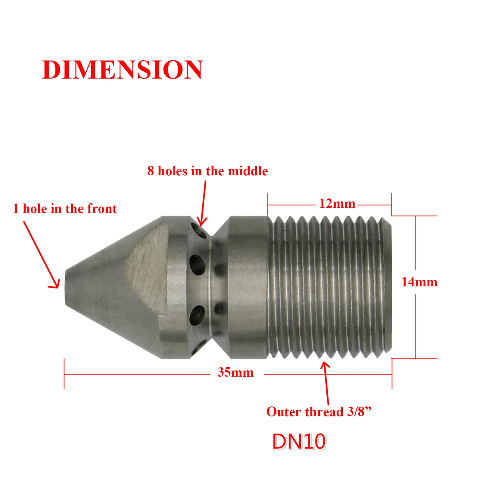 Шланг распылитель для мойки 1/4 &quot3/8&quot BSP ротационная Чистящая насадка