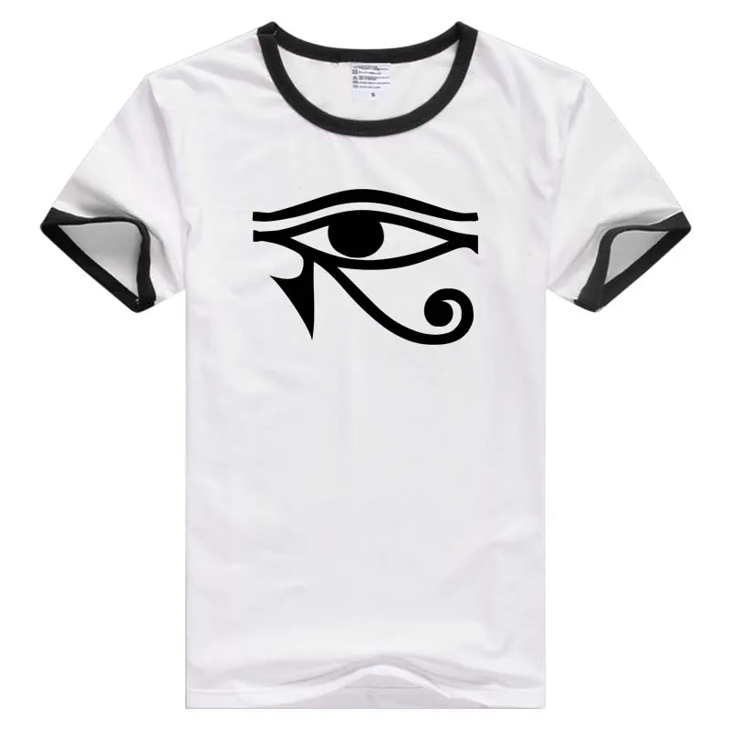 Повседневная Мужская/женская футболка с коротким рукавом Eye of Horus удобная крутая