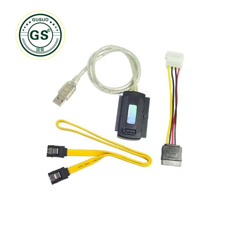 

GuSou USB 2.0 to SATA IDE Cable ATA Converter Adapter for Hard Drive 2.5" 3.5" DVD CDR