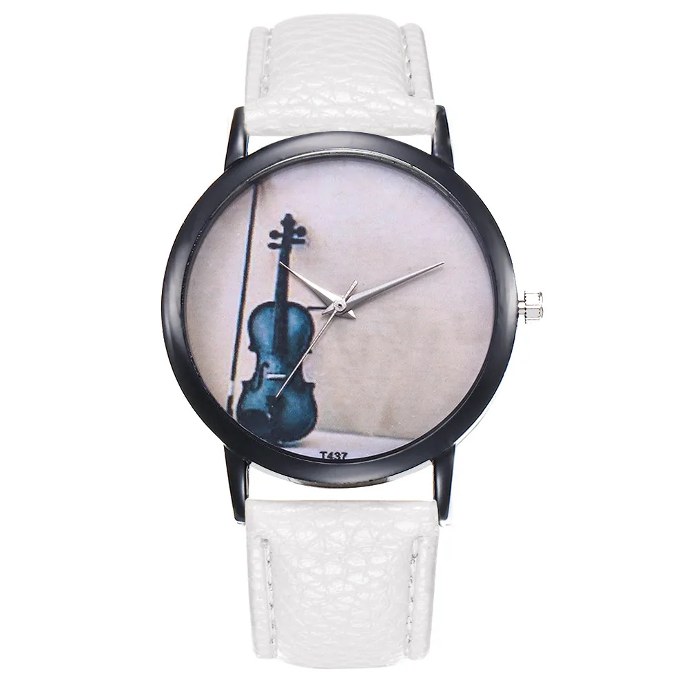 Винтажные стильные женские часы повседневные с кожаным ремешком аналоговые