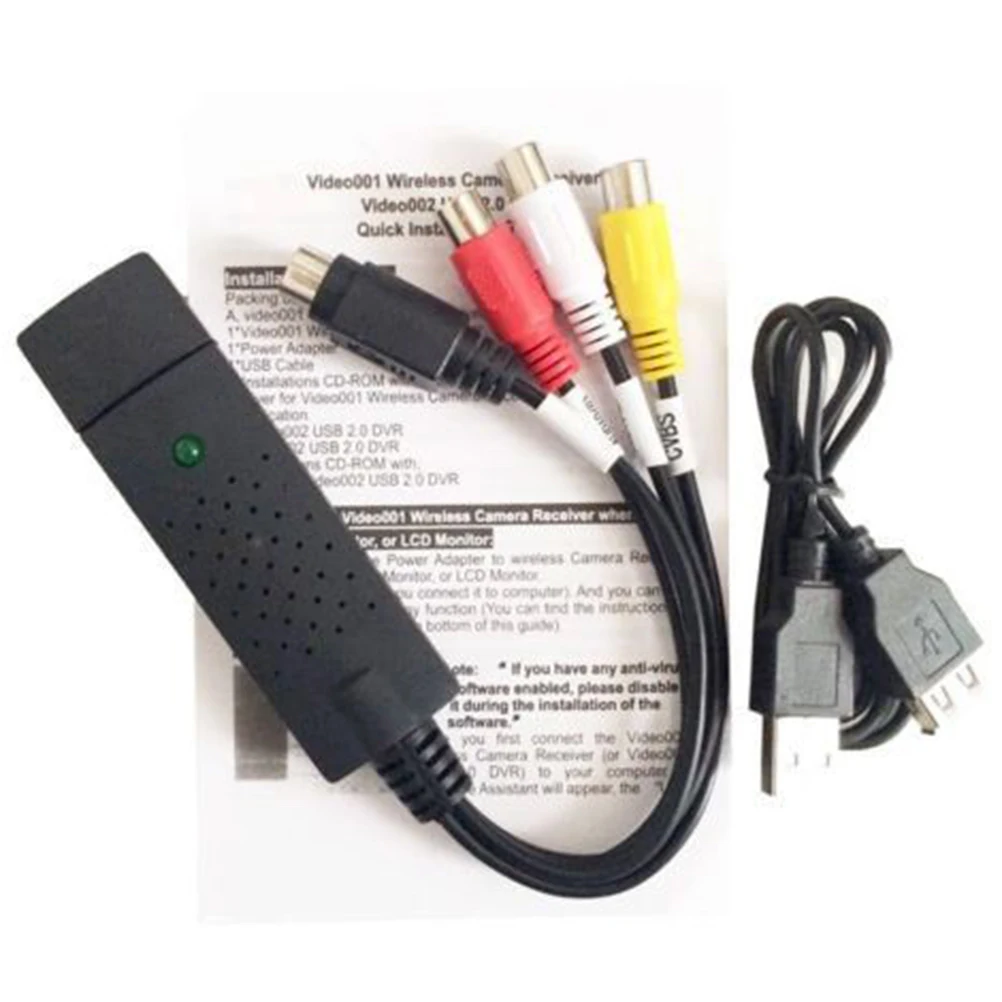 USB2.0 конвертер VHS в DVD конвертировать Аналоговое видео цифровой формат Easycap Аудио