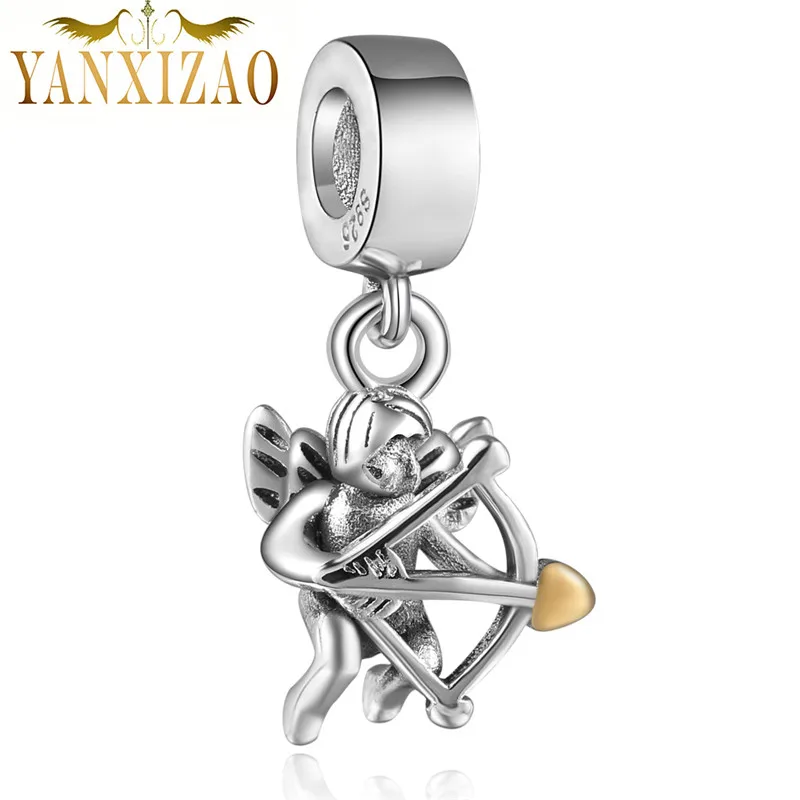 GW131 Серия Love для изготовления украшений вручную цветы diy Бусины Подходят pulseira pandora Браслет Подвески Серебро 925 berloque - Цвет: GW131