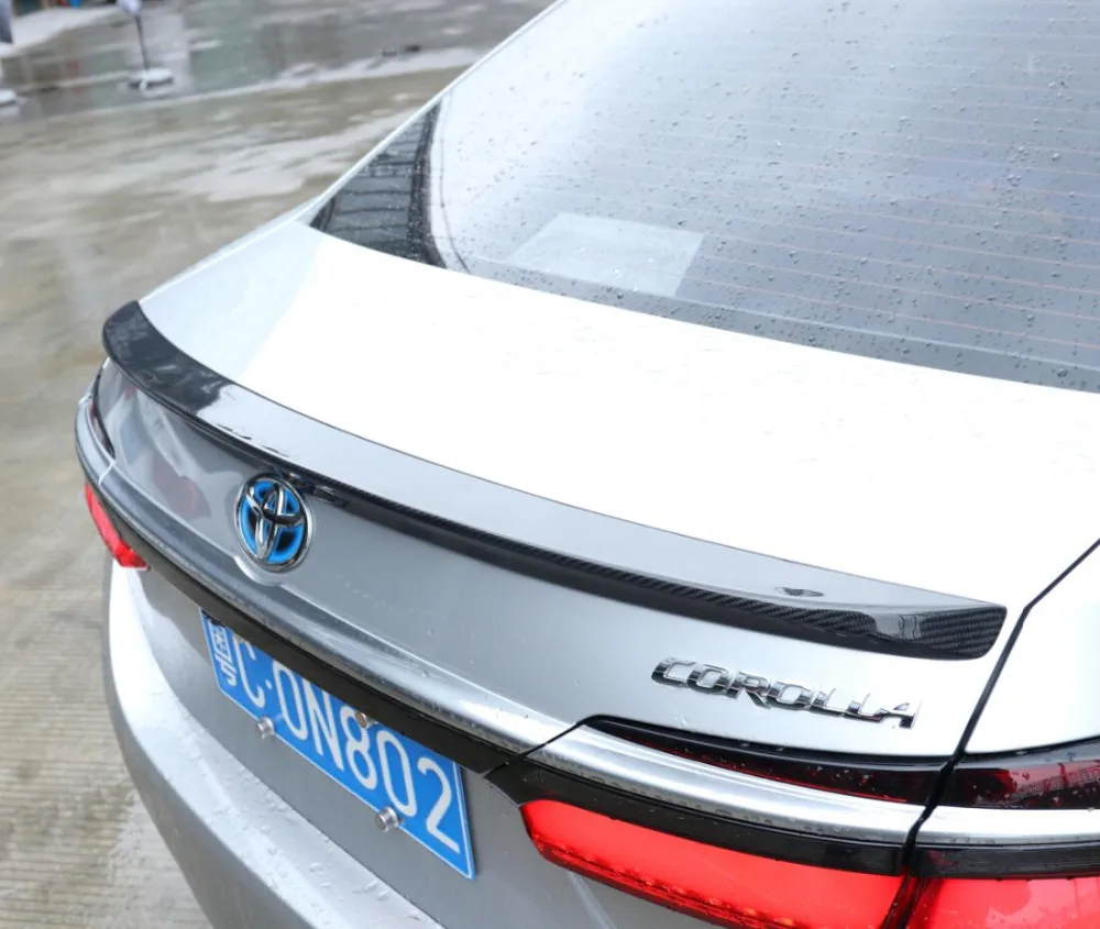 JINGHANG карбоновое волокно заднего крыла багажника выступ Спойлеры для 13 18 Toyota Corolla