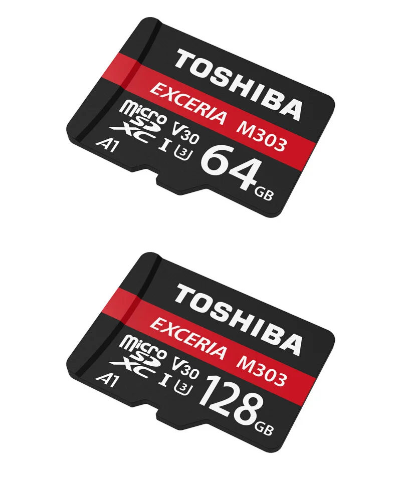 TOSHIBA Micro SD карта класс 10 M203 16 ГБ 32 ГБ Оригинальная карта памяти M303 64 Гб 128 ГБ TF карта до 98 МБ/с./с флеш-карта для телефона