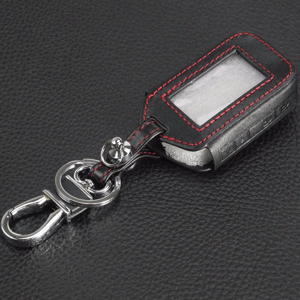 Кожаный чехол брелок для автомобильной сигнализации Starline E60 E61 E62 E90 E91|key case for