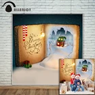 Фон для фотосъемки Allenjoy рождественские книги эльфийский дом носки обувь снег фон для фотостудии новый дизайн фотокамера