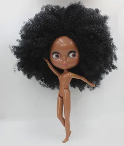 Бесплатная доставка, большая скидка, искусственная Обнаженная кукла Blyth, подарок на день рождения для девочки, кукла с большими глазами 4 цветов с красивыми волосами, милая игрушка