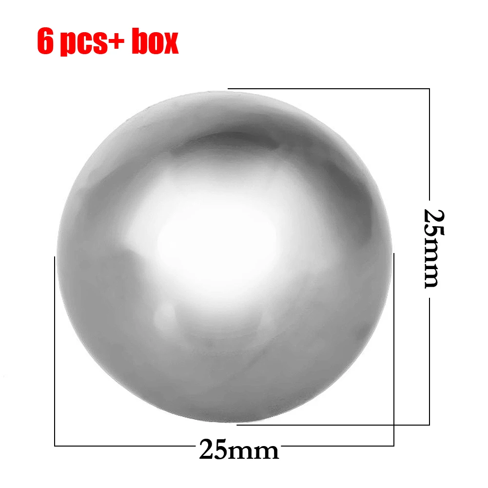 Ball 6x 4X 6X 8X виски вино медведь охладитель ледяные шары из нержавеющей стали кубики+ зажим физическое охлаждение с пластиковой коробкой - Цвет: Ball 6x