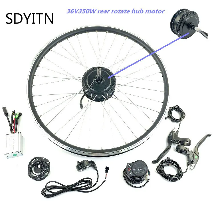 Комплект для переоборудования Ebike/электрический велосипед SDYITN 36V350W Мотор заднего