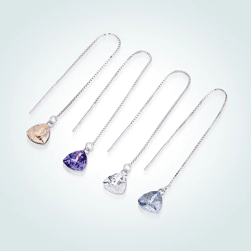 WARME FARBEN 925 серебряная серьга для женщин ювелирные изделия кристалл из Swarovski
