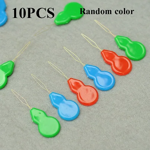 10pcs Random color 10 шт. Щепка лук игла для проволоки Threader ручной машинное шитье стежка вставки инструмент ручной пошив провода удар инструменты ремесла - Цвет: 10pcs Random color