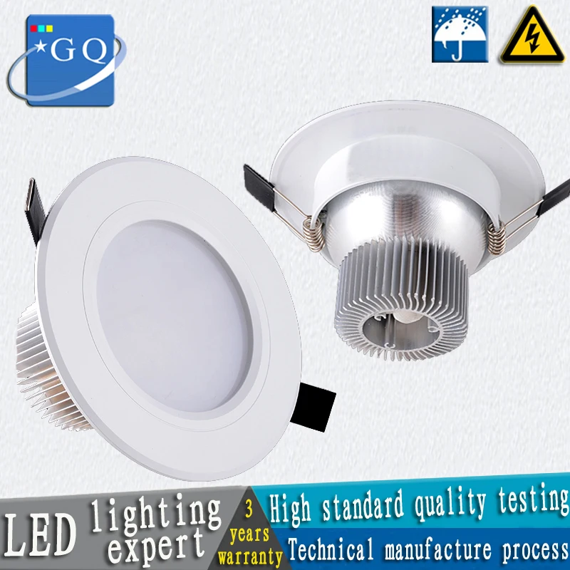 

50pcs/lot LED Ceiling Downlight 3W 5W 7W 12W 18W 24W LED Recessed Cabinet Wall Spotlight Down Lamp AC85-265V