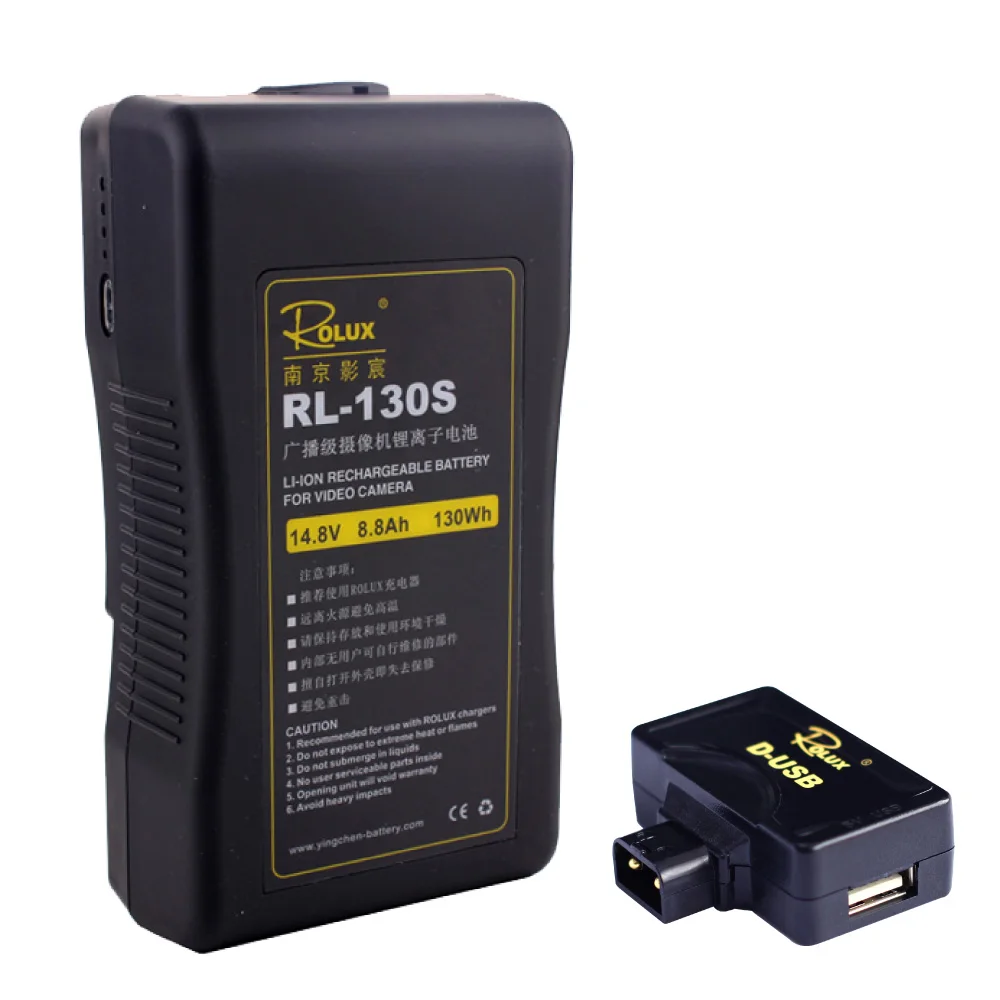 : Fotoconic Rolux RL-130S 130Wh 14 8 V 8.8Ah Li-Ion S0ny V-mount замок Перезаряжаемые Батарея | Электроника