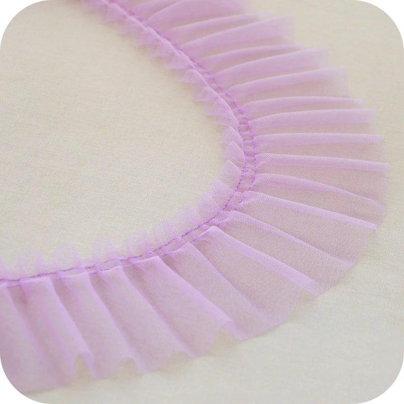 Light Purple 10 см в ширину,, современная вышивка, цветок, тюль, кружевная ткань, отделка, лента, сделай сам, для шитья, кружево, аппликация, воротник, кисточка, свадебное украшение - Цвет: Light Purple