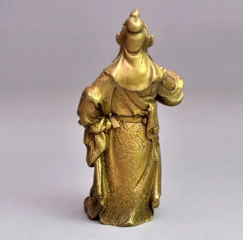 SCY изысканный китайский дракон из латуни воин статуя Гуань Гун|gong clock|gong designstatue stone