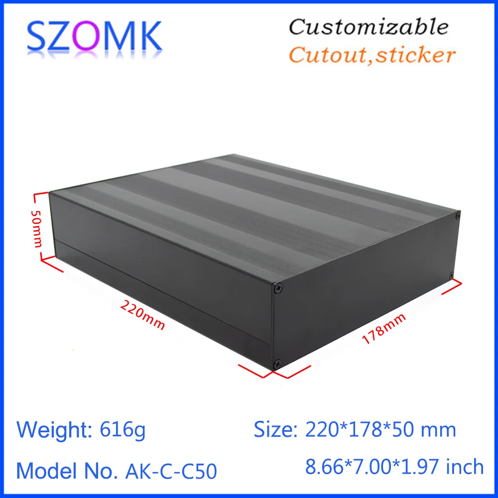 4 шт. алюминиевая распределительная коробка 50*178*220 мм|enclosure mesh|box loombox 12w |