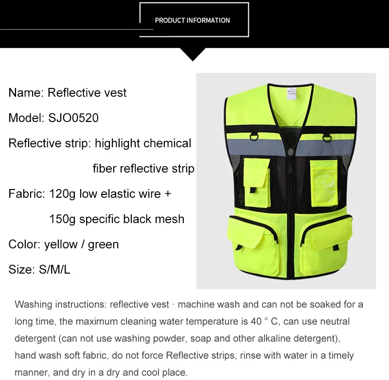 Reflective Cycling Vest Outdoor Sport Ciclismo Safety Traffic Safety Reflective Warning Vest Clothing Motorcycle Night Riding