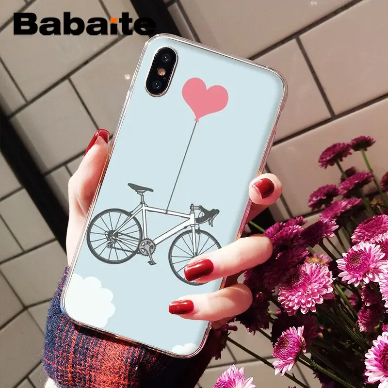 Мягкий чехол для телефона Babaite BIKE CYCLING на заказ iPhone 6S 6plus 7 7plus 8 8Plus X Xs MAX 5 5S XR |