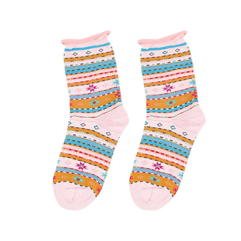 2017 Winter Socks Thickening Full Pile Korea Restore Ancient Long Canister Nation Wind Beautiful Leg Moisture Absorption Cotton | Женская