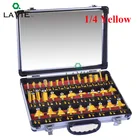 LA VIE 35 шт. 1 Набор 14 деревообрабатывающие фрезы 12 дюйма резцы для фрезы Концевая фреза гравировальный станок с ЧПУ MC01001