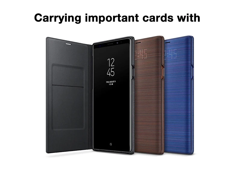 Для samsung светодиодный Обложка Smart Cover чехол для телефона для samsung Galaxy Note 9 Note9 SM-N9600 N9600 чехол для телефона