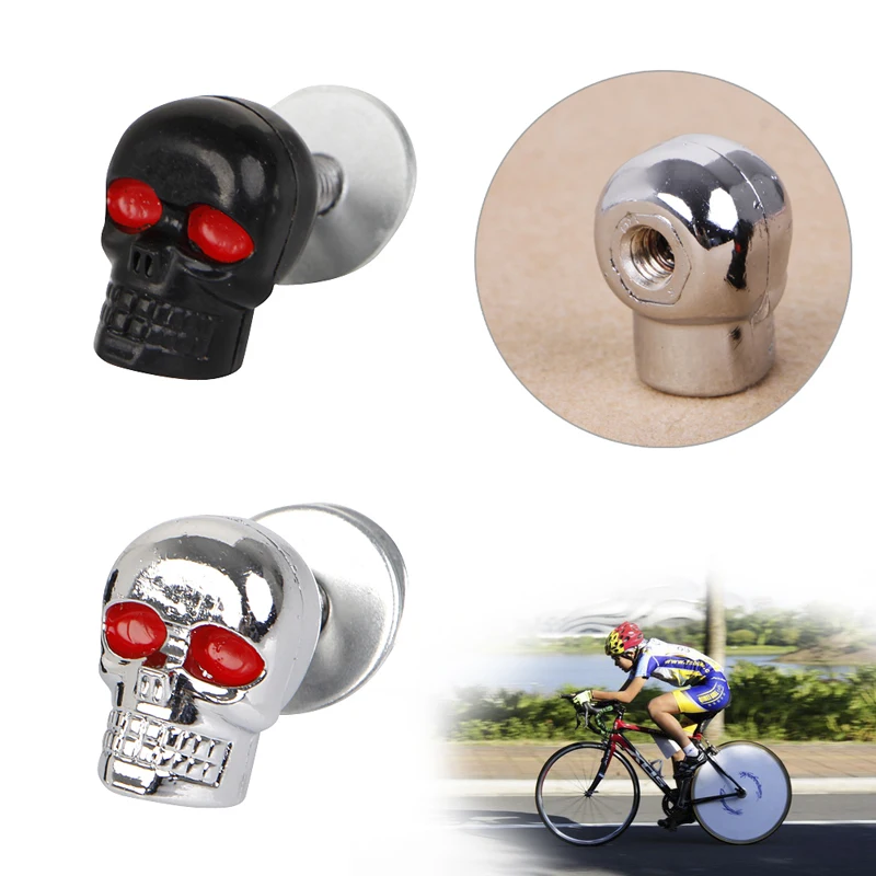 

4Pcs Motorcycle Tag Fastener Skull License Plate Frame Bolts Screw Caps Fastener